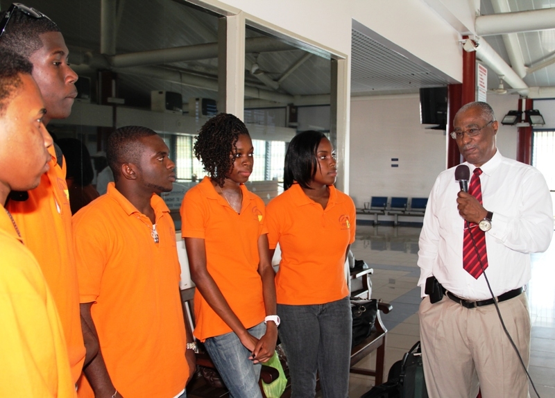 Premier of Nevis, Hon. Joseph Parry and Nevis Debaters
